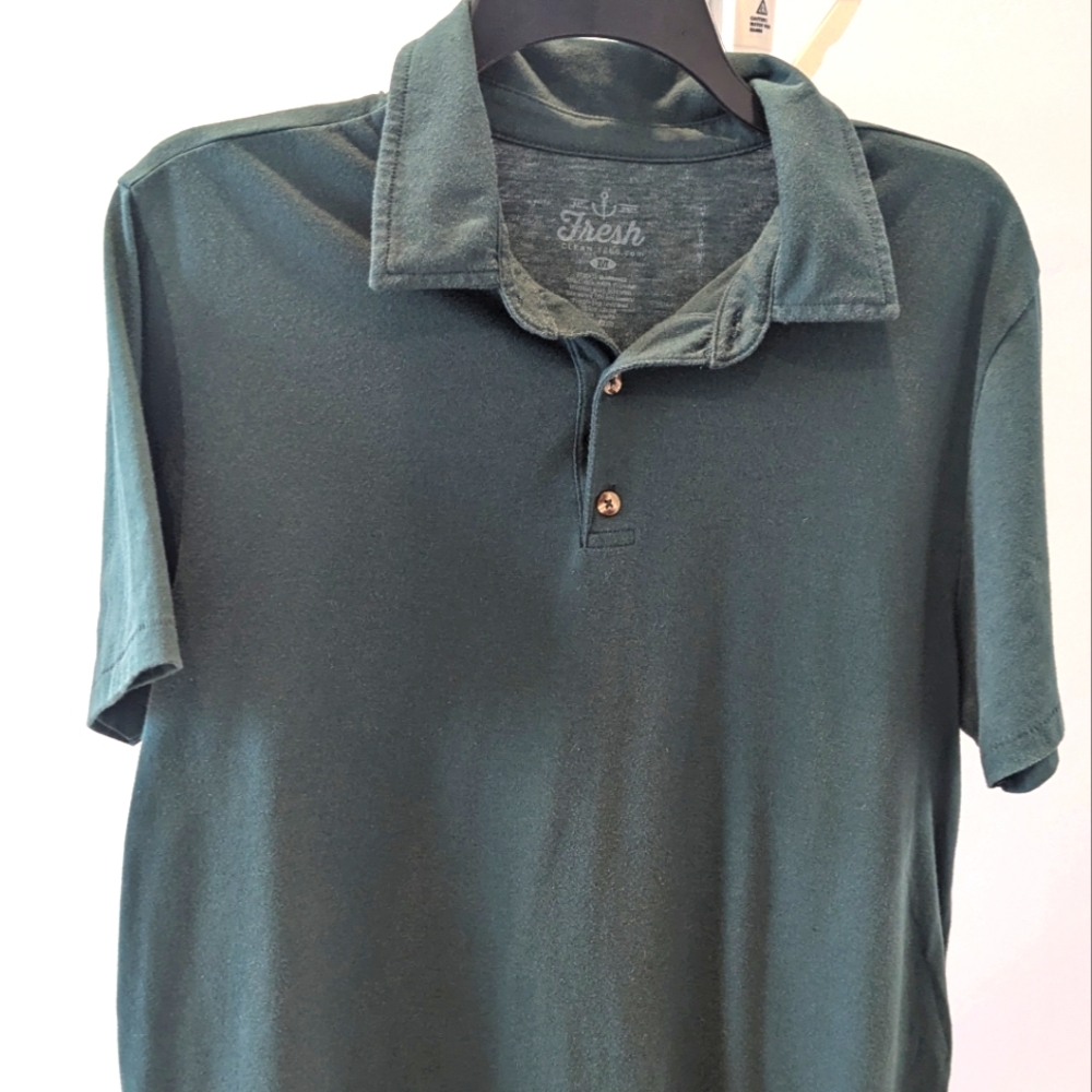 Men's Fresh Clean Threads - Forest Green Performance Polo